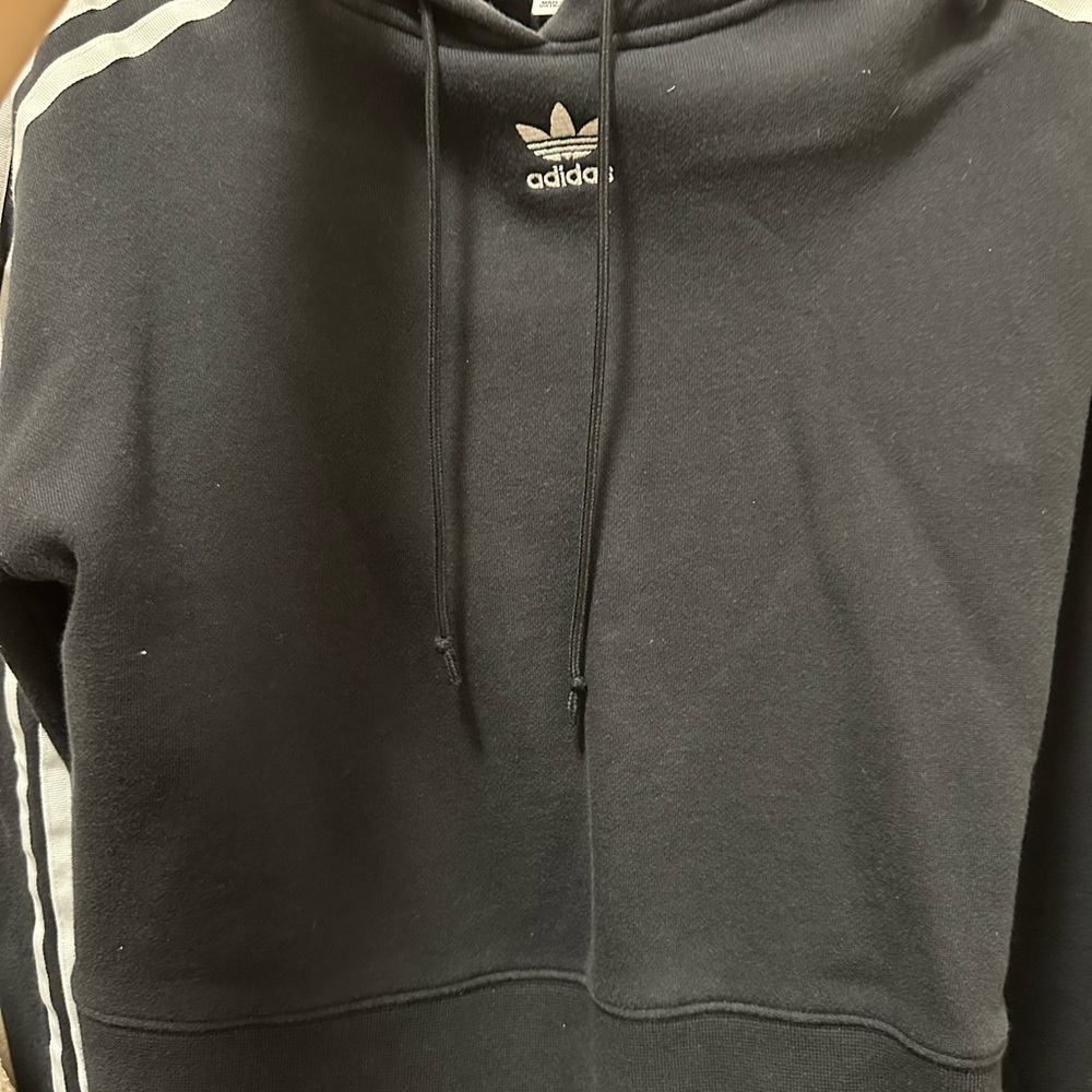 Adidas Black Pullover with White Accents